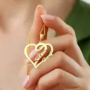 Personalized couple heart name ur name with your partner name