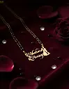 Personalized 1 gram micro gold name couple name pendant manglsutra