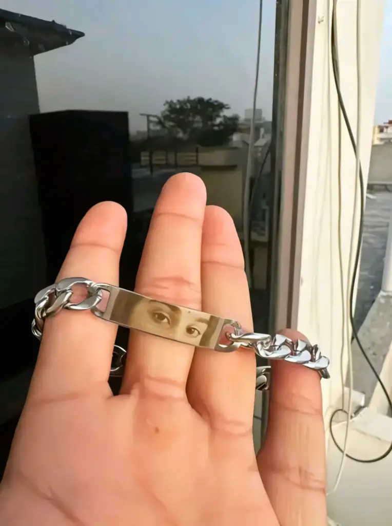 Customized Silver Eye bracelet