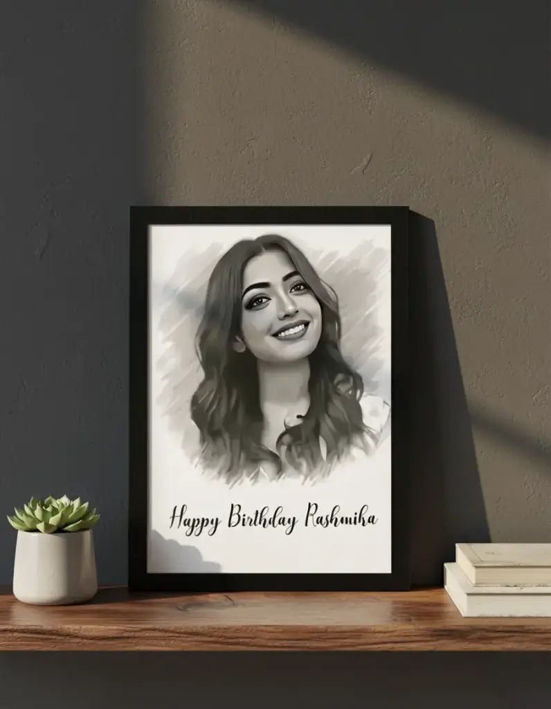 Personalized Custom Sketch Photo Frame Gift