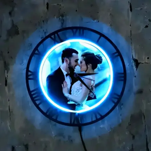 Personalized wall clock ⌚ with led light