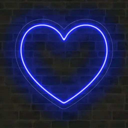 Heart Led Neon Sign Night Light For Bedroom