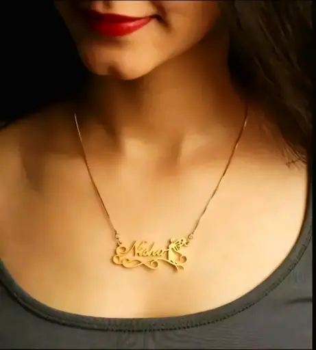 Personalized Single Name Heart Necklace,