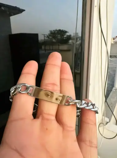 Customized Silver Eye bracelet